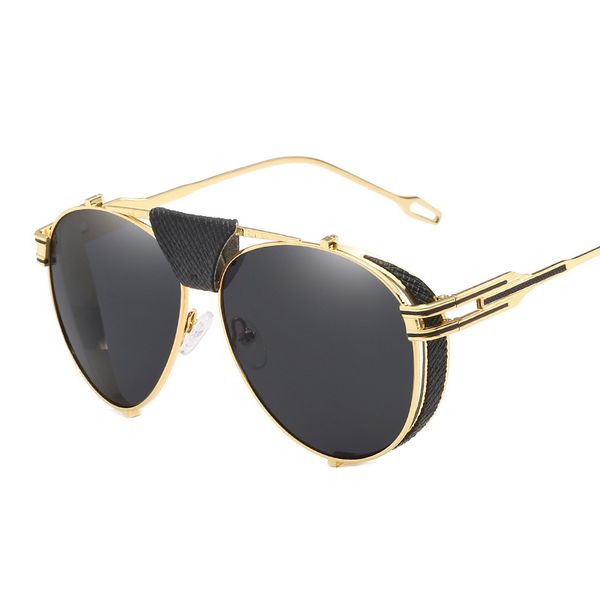 2020 new fashion steampunk aviation style sunglasses men vintage brand design rock cool sun glasses, White;black
2020 new fashion steampunk aviation style sunglasses men vintage brand design rock cool sun glasses, White;black
