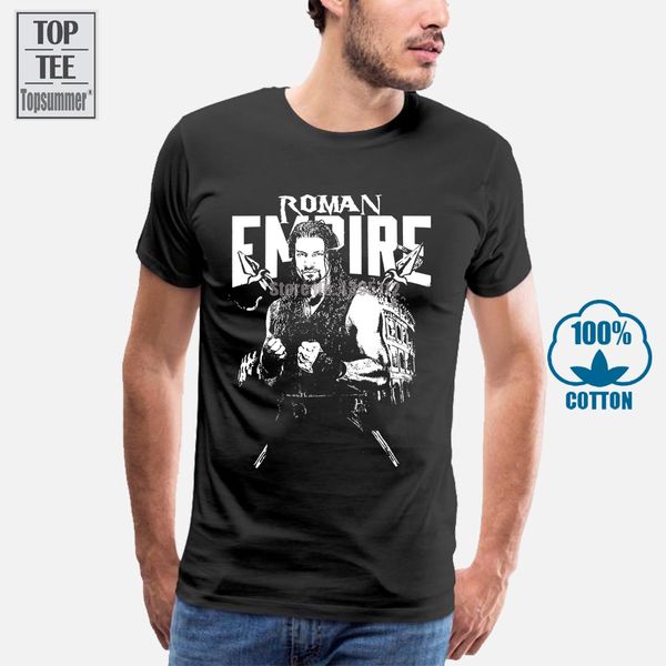 sport mens personality t shirt roman reigns roman empire cotton t shirt men's funny t shirt