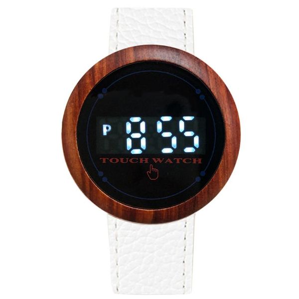 led digital display wooden men watches electronic genuine leather wood watch touch screen mens creative timepiece, Slivery;brown
led digital display wooden men watches electronic genuine leather wood watch touch screen mens creative timepiece, Slivery;brown