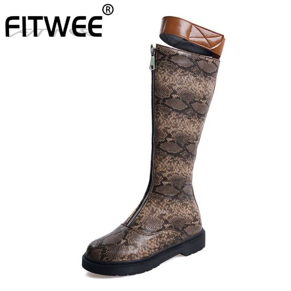 fitwee british style women knee high boots round toe zipper flats shoes woman long boots winter warm women footwear size 34-43, Black
fitwee british style women knee high boots round toe zipper flats shoes woman long boots winter warm women footwear size 34-43, Black