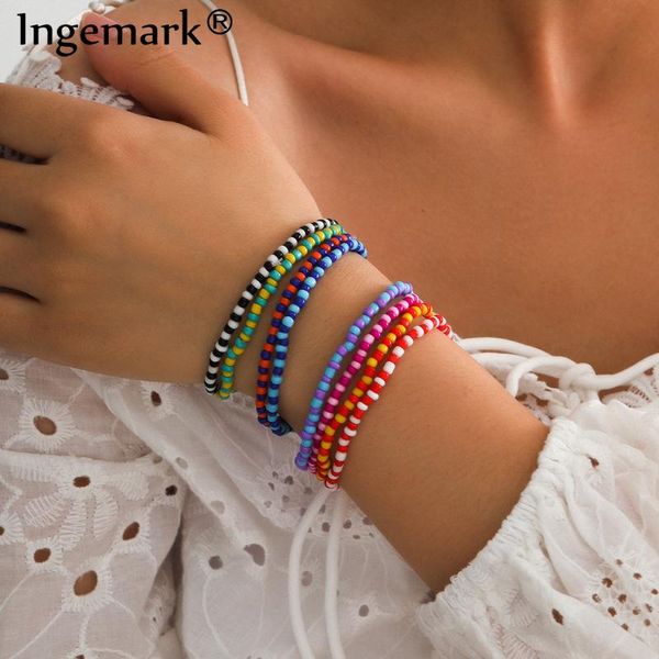 bohemian kpop rainbow rice seed bead bracelet bangle summer beach women vintage elasticity chain bracelets friends charm jewelry, Black
bohemian kpop rainbow rice seed bead bracelet bangle summer beach women vintage elasticity chain bracelets friends charm jewelry, Black