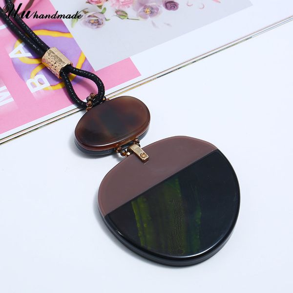 boho big acrylic round pendant leather chain necklace women choker jewelry colar collares harajuku bijoux femme collier kolye, Silver
boho big acrylic round pendant leather chain necklace women choker jewelry colar collares harajuku bijoux femme collier kolye, Silver