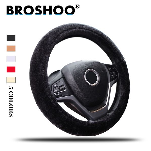 broshoo car interior accessories warm plush non-slip car steering wheel cover for megane scenic for 408 407 5008
broshoo car interior accessories warm plush non-slip car steering wheel cover for megane scenic for 408 407 5008