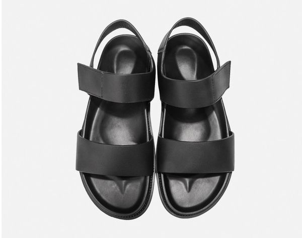 summer men fashion buckle strap genuine leather soft bottom casual travel outdoor personality beach sandals, Black
summer men fashion buckle strap genuine leather soft bottom casual travel outdoor personality beach sandals, Black