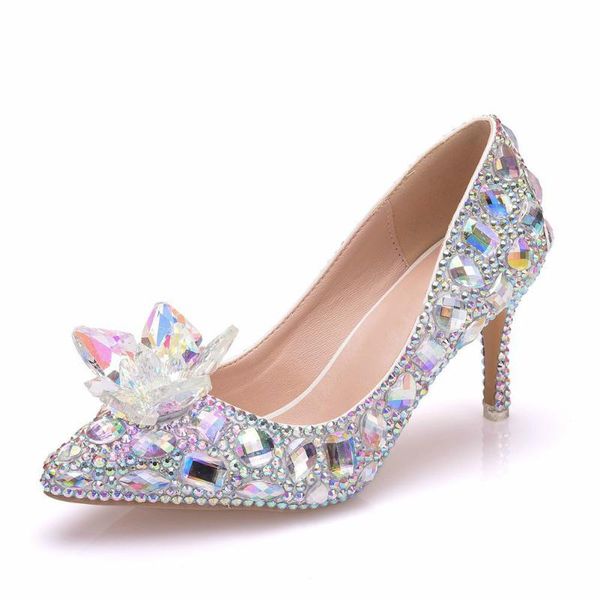 7cm women sweet big colorful crystal pointed toe shoes large size 42 43 brides diamond wedding shoes woman dance show, Black
7cm women sweet big colorful crystal pointed toe shoes large size 42 43 brides diamond wedding shoes woman dance show, Black