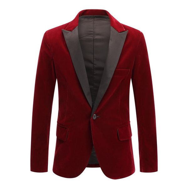 men's 2020 new spring velvet wine red black fashion leisure suit jacket wedding groom singer slim fit blazer hombre masculino, White;black
men's 2020 new spring velvet wine red black fashion leisure suit jacket wedding groom singer slim fit blazer hombre masculino, White;black