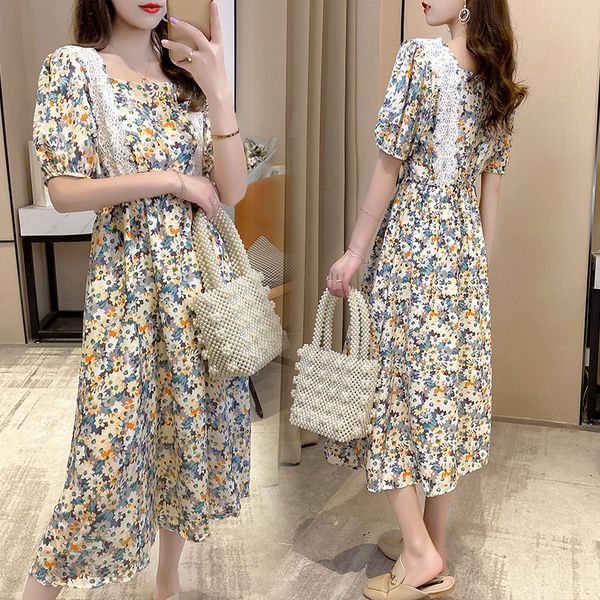 922# maternity clothes summer chiffon short sleeve easy matching loose floral dress for pregnant women pregnancy clothes, White
922# maternity clothes summer chiffon short sleeve easy matching loose floral dress for pregnant women pregnancy clothes, White