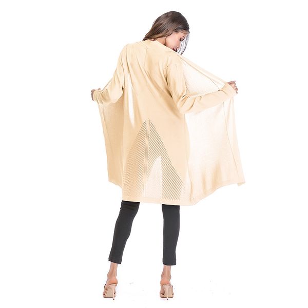 women's trench coats 2021 women midi long cardigan summer autumn thin silk knitted cardigans female casual loose sweater coat plus size, Tan;black 
women's trench coats 2021 women midi long cardigan summer autumn thin silk knitted cardigans female casual loose sweater coat plus size, Tan;black