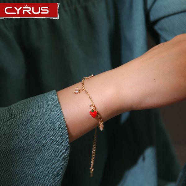 adjustable strawberry bracelet korean cute chain bracelet women jewelry accessories for girl weddings party gift 2020 trendy, Black
adjustable strawberry bracelet korean cute chain bracelet women jewelry accessories for girl weddings party gift 2020 trendy, Black