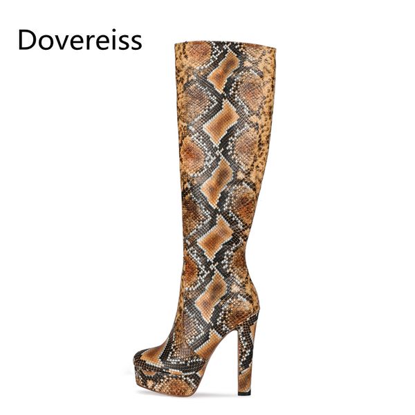 dovereiss fashion female boots winter silver chunky heels elegant zipper platform boots new over the knee big size 43, Black
dovereiss fashion female boots winter silver chunky heels elegant zipper platform boots new over the knee big size 43, Black