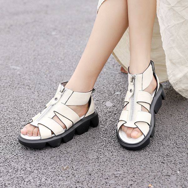 xiangban 2020 summer sponge cake sandals women's all-match platform beach shoes roman fashion casual women's shoes, Black
xiangban 2020 summer sponge cake sandals women's all-match platform beach shoes roman fashion casual women's shoes, Black