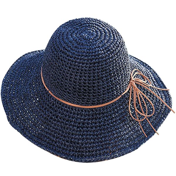 simple women's straw hats summer sun hats for women lady beach wide brim foldable sunscreen cap, Blue;gray
simple women's straw hats summer sun hats for women lady beach wide brim foldable sunscreen cap, Blue;gray