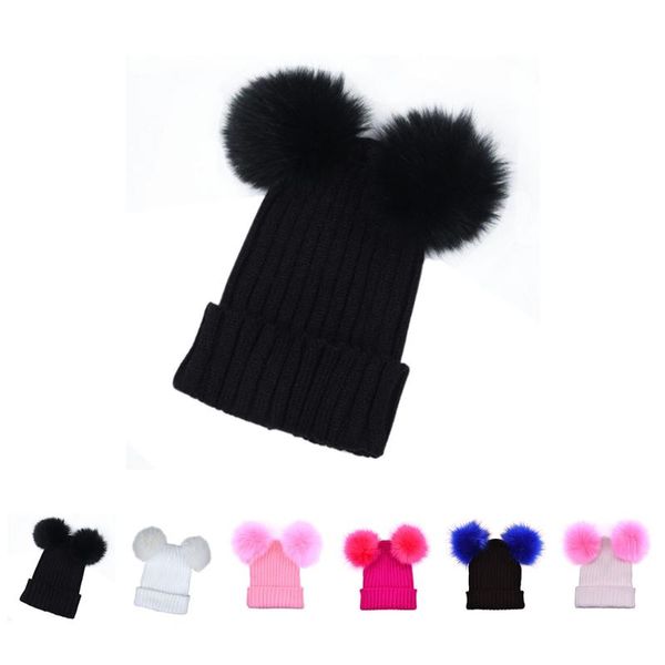 women girl winter double pompom knitted wool hat casual beanie cat warm cap beanie bonnet, Blue;gray
women girl winter double pompom knitted wool hat casual beanie cat warm cap beanie bonnet, Blue;gray