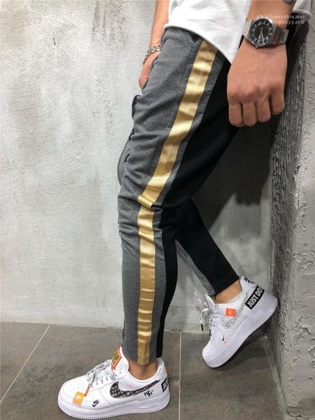 style panelled mens sports pencil pants males clothing stripe panelled mens designer pants fashion skinny hip hop, Black
style panelled mens sports pencil pants males clothing stripe panelled mens designer pants fashion skinny hip hop, Black