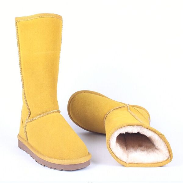 snow boots women long boots genuine leather australia classic women's high winter women snow shoes, Black
snow boots women long boots genuine leather australia classic women's high winter women snow shoes, Black