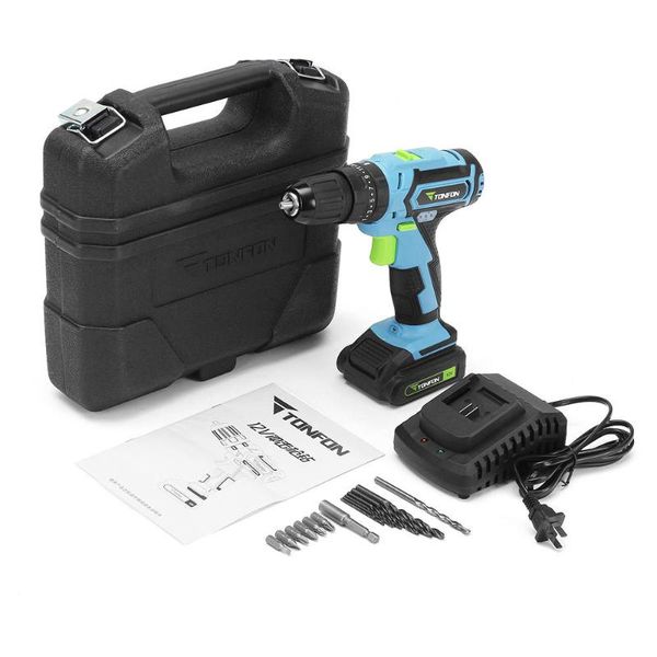 3 in 1 12v rechargable electric screwdriver cordless lithium battery power dril iimpact drill with bits tonfon
3 in 1 12v rechargable electric screwdriver cordless lithium battery power dril iimpact drill with bits tonfon