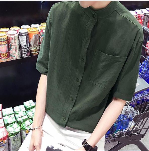 casual t shirt mens designer breathable summer tees solid colors clothing mens linen collar, White;black
casual t shirt mens designer breathable summer tees solid colors clothing mens linen collar, White;black