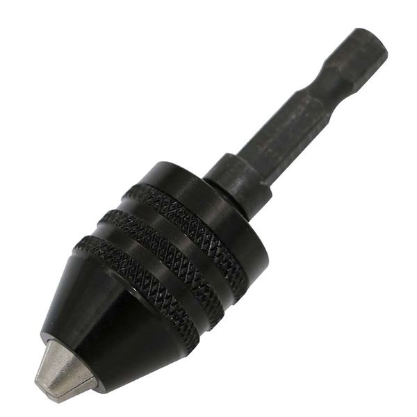 1/4 inch hex shank keyless drill chuck quick change adapter converter 0.3-6.5mm (black
1/4 inch hex shank keyless drill chuck quick change adapter converter 0.3-6.5mm (black