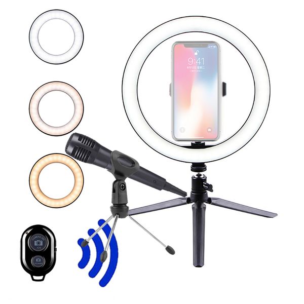 microphone 26cm pgraphy lighting ringlight tripod stand p led selfie bluetooth remote ring light phone lamp tik tok live
microphone 26cm pgraphy lighting ringlight tripod stand p led selfie bluetooth remote ring light phone lamp tik tok live