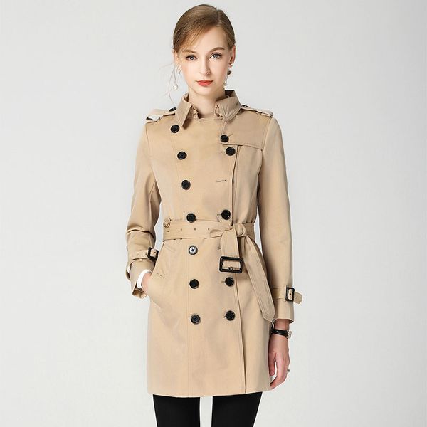 mujer abrigos spring autumn new clothing solid color women long windbreak double breasted slim female trench coat with belt z262, Tan;black
mujer abrigos spring autumn new clothing solid color women long windbreak double breasted slim female trench coat with belt z262, Tan;black