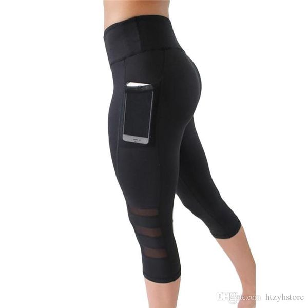 women legging ptachwork mesh black capri leggings plus size fitness sporting pants with pocket mid-calf trousers jegging, White;black
women legging ptachwork mesh black capri leggings plus size fitness sporting pants with pocket mid-calf trousers jegging, White;black