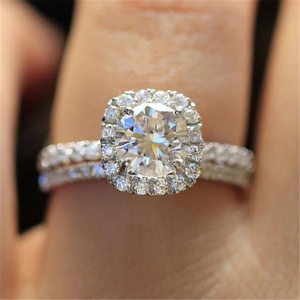 classic engagement ring white cubic zircon stone women wedding band silver color cz rings bridal jewelry wholesale, Golden;silver
classic engagement ring white cubic zircon stone women wedding band silver color cz rings bridal jewelry wholesale, Golden;silver