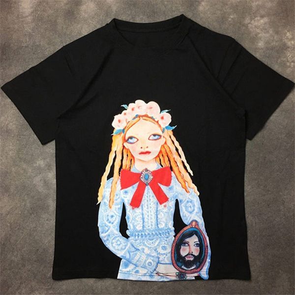fashion mens t shirt 2020 famous street girl print polos short sleeve t shirts 20ss men women couples stylist tee, White;black
fashion mens t shirt 2020 famous street girl print polos short sleeve t shirts 20ss men women couples stylist tee, White;black