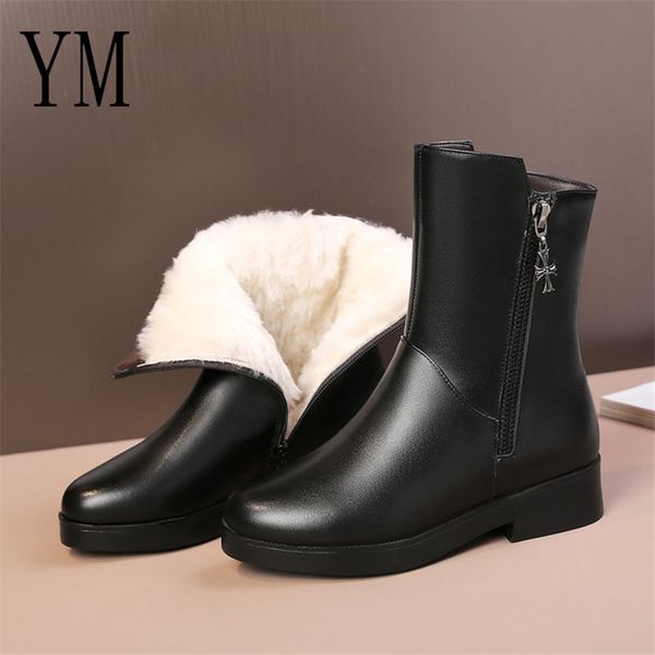 2020 весна / осень круглый toe женщины повседневная обувь zip boots женские кожаные ботинки снега сапоги, Black
2020 весна / осень круглый toe женщины повседневная обувь zip boots женские кожаные ботинки снега сапоги, Black