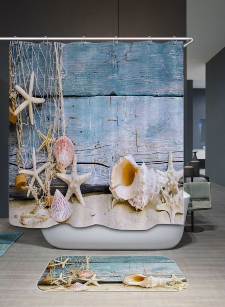 wooden fishing net starfish digital printing toilet floor mat 3-piece set bathroom toilet non slip mat absorbent suit
wooden fishing net starfish digital printing toilet floor mat 3-piece set bathroom toilet non slip mat absorbent suit