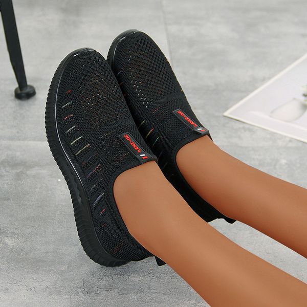 flats casual shoes woman flat slip on single soft shoe breathable mesh sneakers chaussures femme zapatos mujer sapato, Black
flats casual shoes woman flat slip on single soft shoe breathable mesh sneakers chaussures femme zapatos mujer sapato, Black