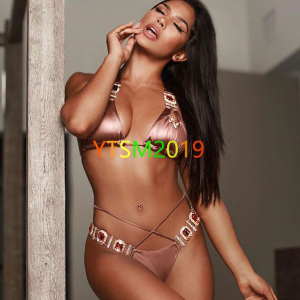 diamond bandage bikini 2-piece suit swimsuit women's swimwear fashion summer styles solid color swimsuit halter bikini, White;black
diamond bandage bikini 2-piece suit swimsuit women's swimwear fashion summer styles solid color swimsuit halter bikini, White;black