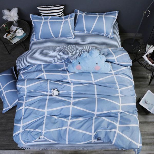 bedding sets plaid set luxury blue duvet cover bed + pillowcase linen single twin king size grid bedspread adults
bedding sets plaid set luxury blue duvet cover bed + pillowcase linen single twin king size grid bedspread adults