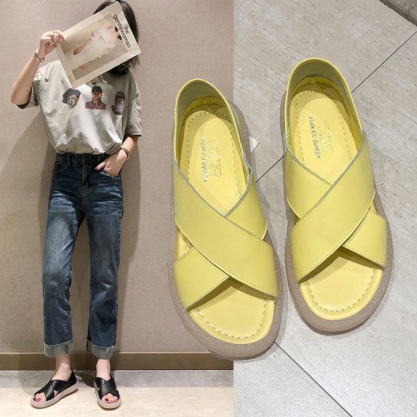 summer women casual shoes slippers rome retro thick bottom open toe sandals beach slip on slides fast shipping sapato feminio, Black 
summer women casual shoes slippers rome retro thick bottom open toe sandals beach slip on slides fast shipping sapato feminio, Black