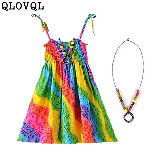 summer teenage girls dress princess rainbow dresses for teen girls beach clothes 6 8 10 12 13 year with vintage necklace, Red;yellow
summer teenage girls dress princess rainbow dresses for teen girls beach clothes 6 8 10 12 13 year with vintage necklace, Red;yellow