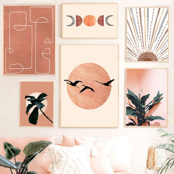 abstract sun face moon plant orange canvas art wall painting posters and prints nordic wall pictures for living room home decor
abstract sun face moon plant orange canvas art wall painting posters and prints nordic wall pictures for living room home decor