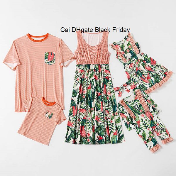 family matching clothing summer mom daughter dress dad son leisure t-shirt outfits orange striped print vacation beach clothes, Blue
family matching clothing summer mom daughter dress dad son leisure t-shirt outfits orange striped print vacation beach clothes, Blue
