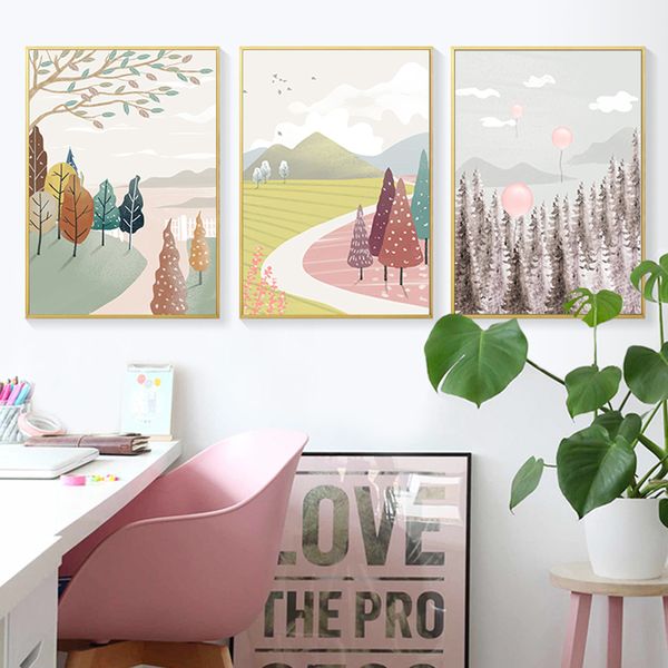 nordic four seasons landscape forest field canvas prints road balloon painting poster modern wall art pictures for living room
nordic four seasons landscape forest field canvas prints road balloon painting poster modern wall art pictures for living room