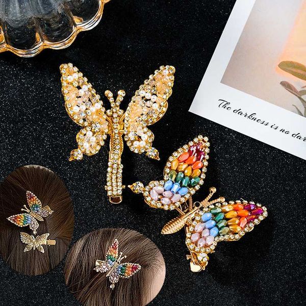 girls' lovely butterfly hairpins colorful crystal pearl rainbow hairwear jewelry trendy articulated hair accessory for lady, Golden;silver
girls' lovely butterfly hairpins colorful crystal pearl rainbow hairwear jewelry trendy articulated hair accessory for lady, Golden;silver