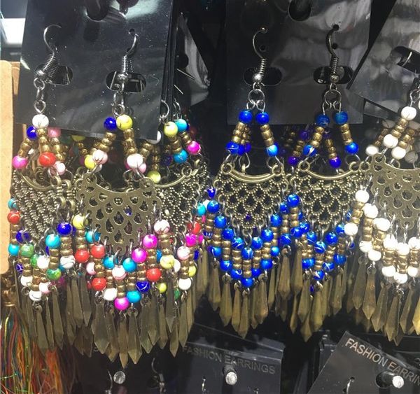 wholesale10 pairs mixed style bohemian acrylic beads tassel drop earrings pendant dangle earrings for women bulk lots jewelry sh190730, Golden;silver
wholesale10 pairs mixed style bohemian acrylic beads tassel drop earrings pendant dangle earrings for women bulk lots jewelry sh190730, Golden;silver