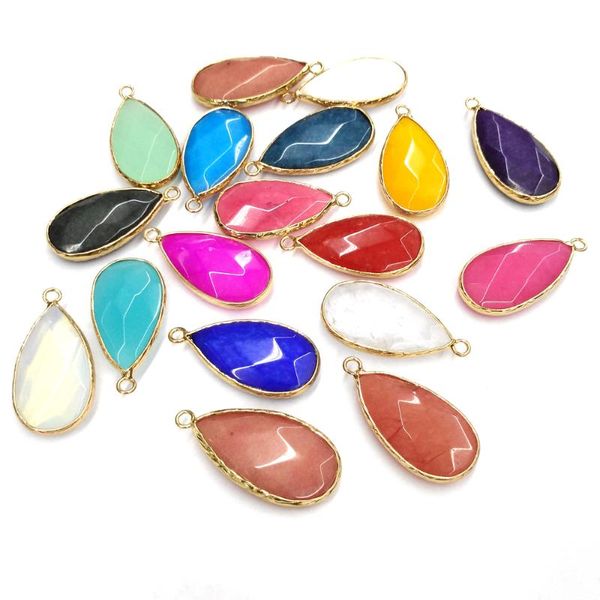 charms natural drop-shaped faceted semi-precious stones pendants making for jewelry necklace accessories gift women size 17x33mm, Bronze;silver
charms natural drop-shaped faceted semi-precious stones pendants making for jewelry necklace accessories gift women size 17x33mm, Bronze;silver