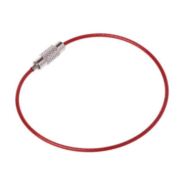 2020 new colorful stainless steel wire keychain cable key ring chain outdoor luggage tag loop rope, Silver
2020 new colorful stainless steel wire keychain cable key ring chain outdoor luggage tag loop rope, Silver