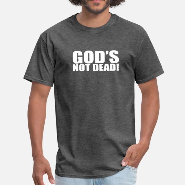 gods not dead t shirt men personalized cotton o neck fitness building spring autumn formal shirt, White;black
gods not dead t shirt men personalized cotton o neck fitness building spring autumn formal shirt, White;black