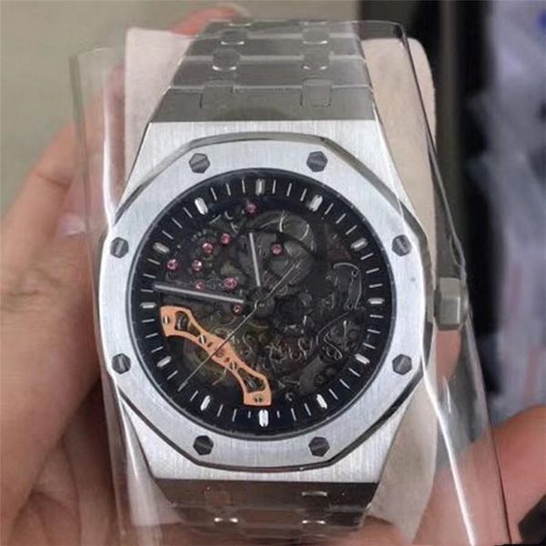 luxury mens watch sapphire glass 15407st.oo.1220st.01 series 41mm skeleton dial automatic movement solid stainless bracelet wristwatch, Slivery;brown
luxury mens watch sapphire glass 15407st.oo.1220st.01 series 41mm skeleton dial automatic movement solid stainless bracelet wristwatch, Slivery;brown