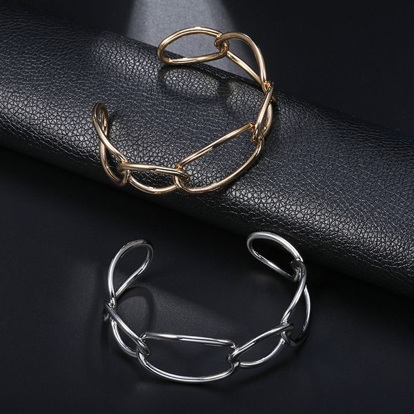 big linked chain rose gold cuff bracelets & bangles women fashion pulseras fashion jewelry vintage bangle party gifts, Black
big linked chain rose gold cuff bracelets & bangles women fashion pulseras fashion jewelry vintage bangle party gifts, Black