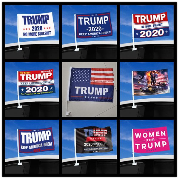 fashion trump car flag 45*30cm 2020 us presidential election trump flag car window flag including flagpole dda475
fashion trump car flag 45*30cm 2020 us presidential election trump flag car window flag including flagpole dda475