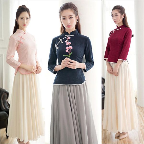 ethnic clothing 2021 summer traditional chinese for women qipao style retro shirt fashion cheongsam pink linen and cotton plus size 3xl, Red
ethnic clothing 2021 summer traditional chinese for women qipao style retro shirt fashion cheongsam pink linen and cotton plus size 3xl, Red