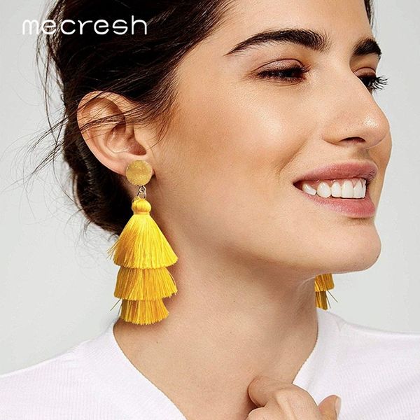 dangle & chandelier mecresh bohemia gradient tassel drop earrings for women natural druzy stone fringe 2021 fashion jewelry 7 colors eh1204, Silver
dangle & chandelier mecresh bohemia gradient tassel drop earrings for women natural druzy stone fringe 2021 fashion jewelry 7 colors eh1204, Silver