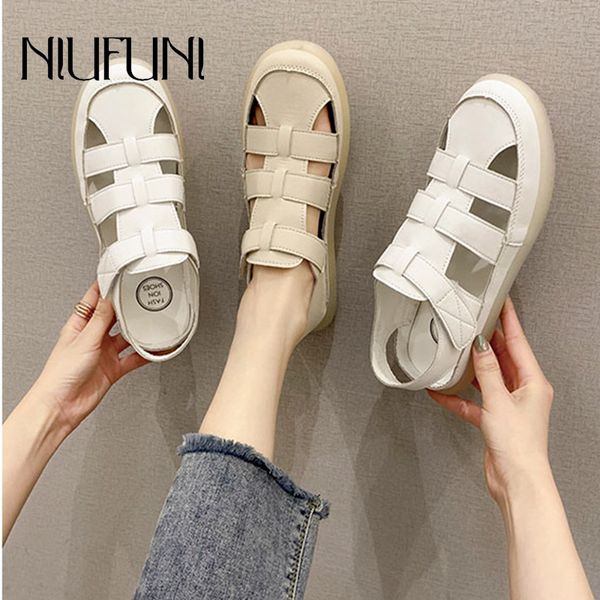 niufuni women 2020 summer pu leather vintage sandals hook casual sewing women retro soft sandalias female ladies flat shoes, Black
niufuni women 2020 summer pu leather vintage sandals hook casual sewing women retro soft sandalias female ladies flat shoes, Black