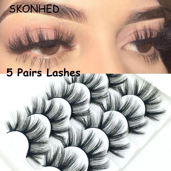 5 pairs 3d faux mink hair false eyelashes crisscross fluffy thick natural long lashes handmade wispy flared eye makeup extension
5 pairs 3d faux mink hair false eyelashes crisscross fluffy thick natural long lashes handmade wispy flared eye makeup extension
