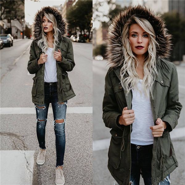 dropshipping autumn winter designer cotton womens trench coats mutil pockets zipper fly big wool hooded coats fashion female clothing, Tan;black
dropshipping autumn winter designer cotton womens trench coats mutil pockets zipper fly big wool hooded coats fashion female clothing, Tan;black